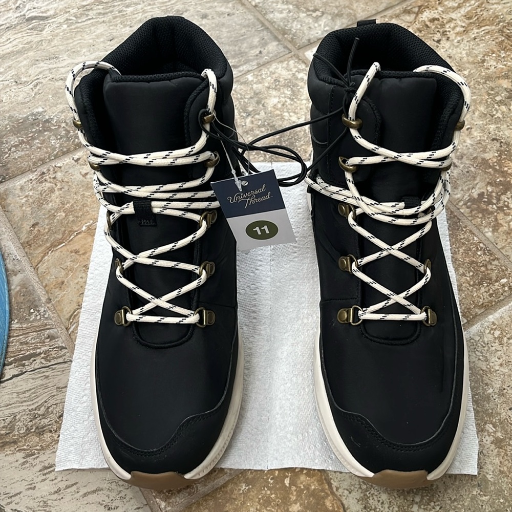 Womens Black Norah Boots Shoes 11 Universal Thread NWT